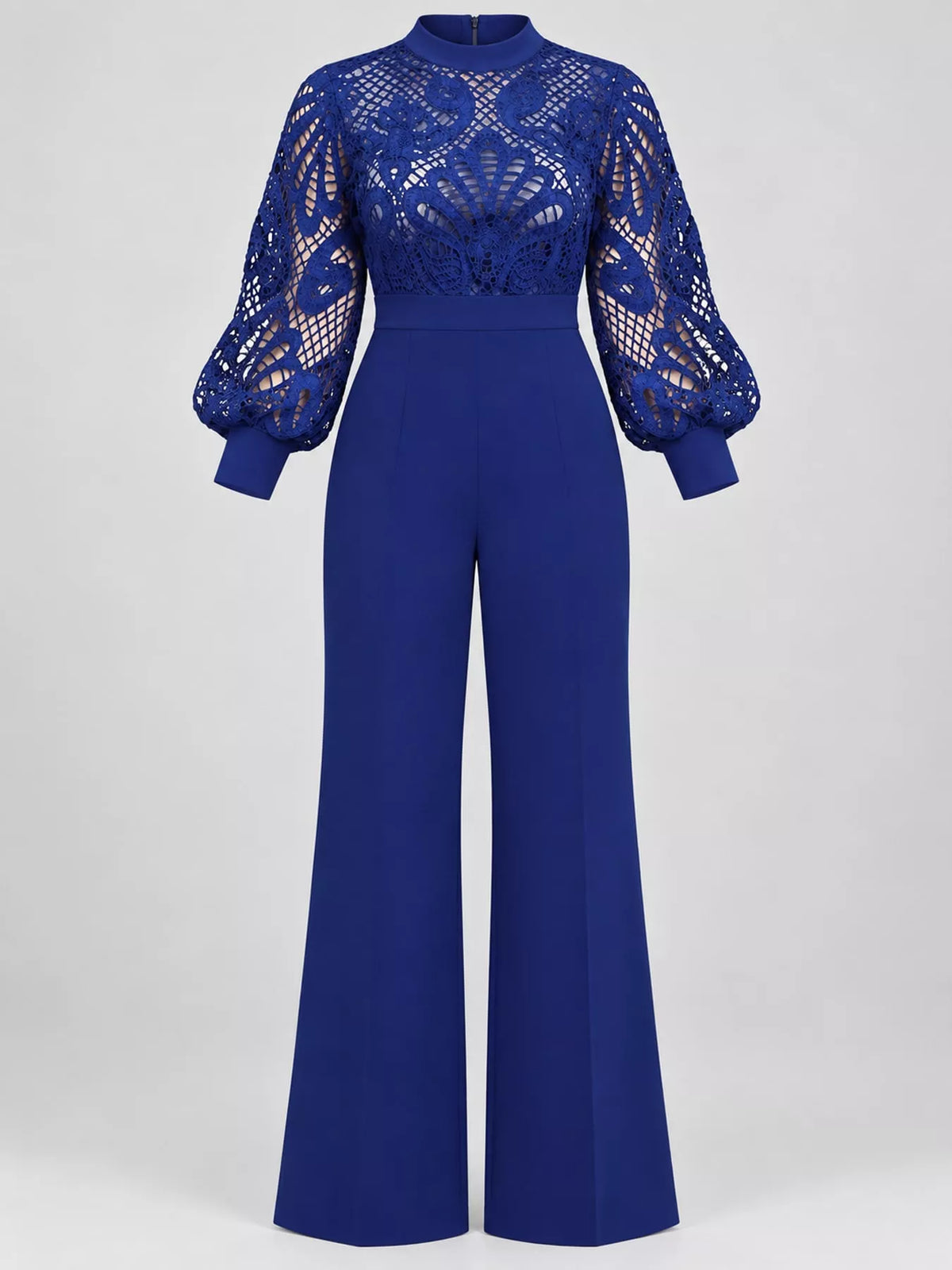 Lace flare jumpsuit, view 4