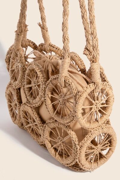Braided Wheels Crossbody Bag
