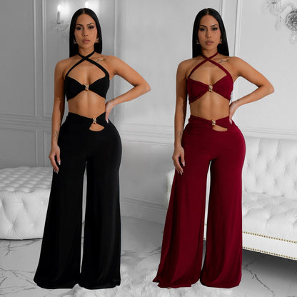 Two Piece Strapless Sexy Pants Set