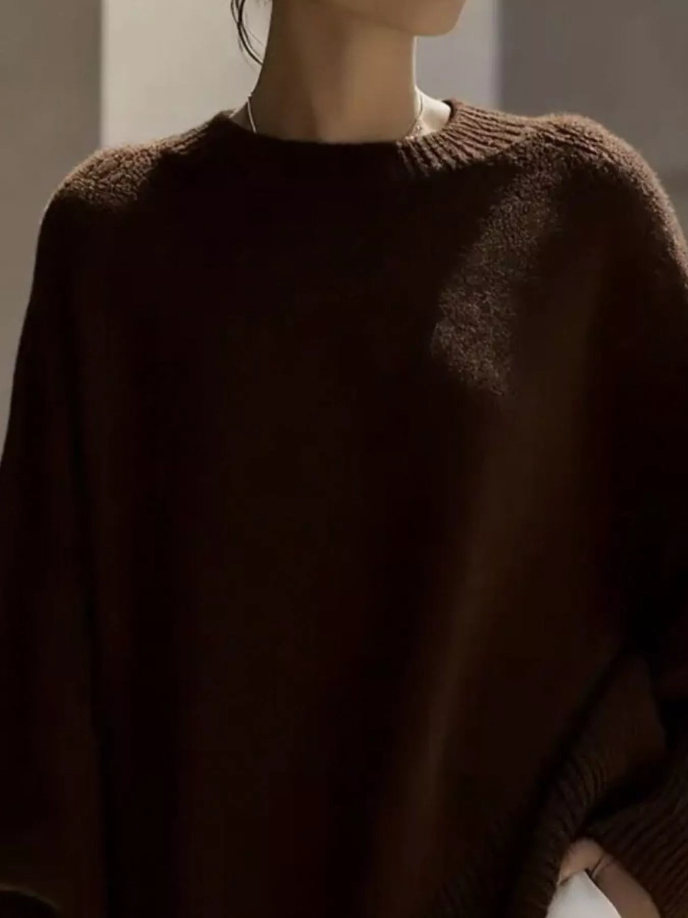 Batwing Sleeve Oversized Sweater