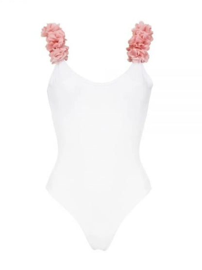 Backless Petal Strap Parent-Child Swimsuit
