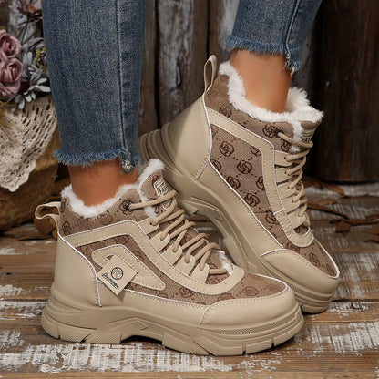High-Top Platform Chunky Sneaker Boots