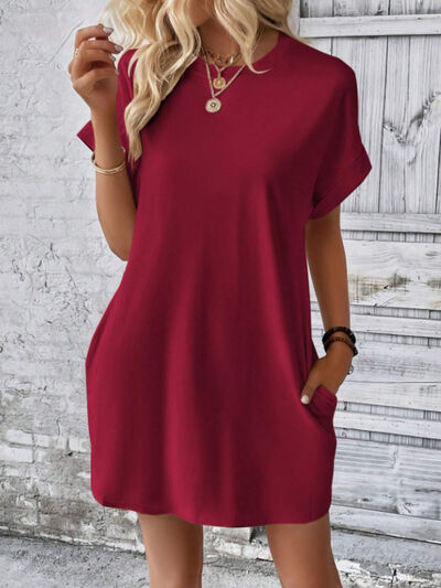 Short Sleeve Mini Tee Dress