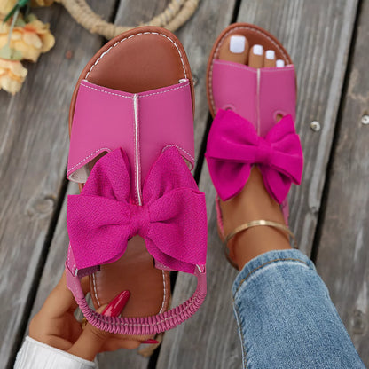 Open Toe Bow Sandals