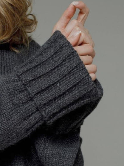 Open Front Dropped Shoulder Cardigan