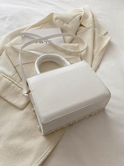 Raw Hem Denim Handbag