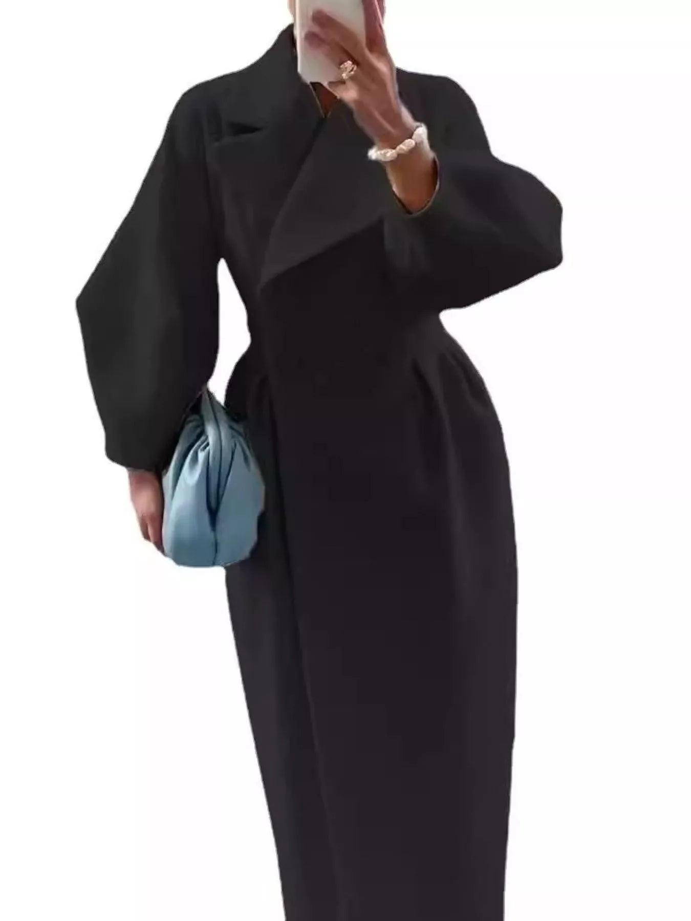 Double-Breasted Longline Coat