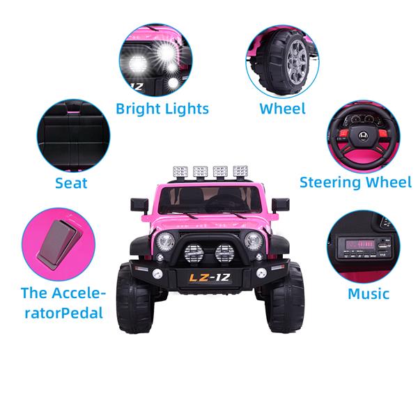 Rechargeable Kids Ride On Car Toy (Pink)