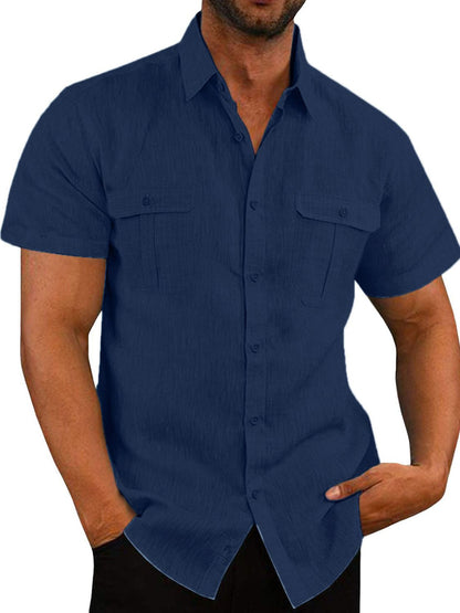 Men's Plus Size Short Sleeve Shirt