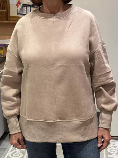 Oversized side-slit sweatshirt, view 47