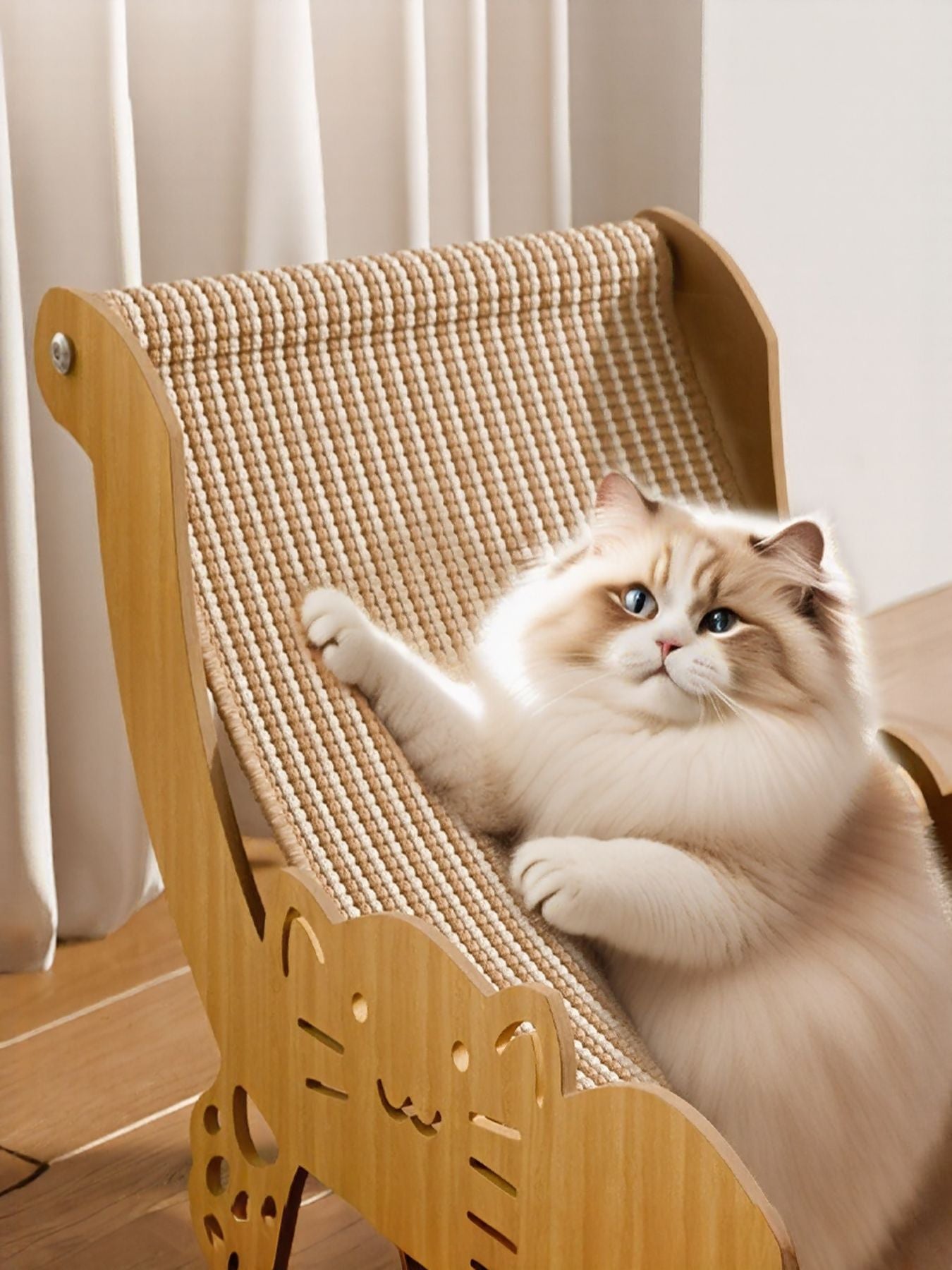 Cat Scratching Board Recliner