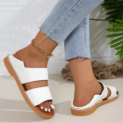 Open Toe Flats Sandals