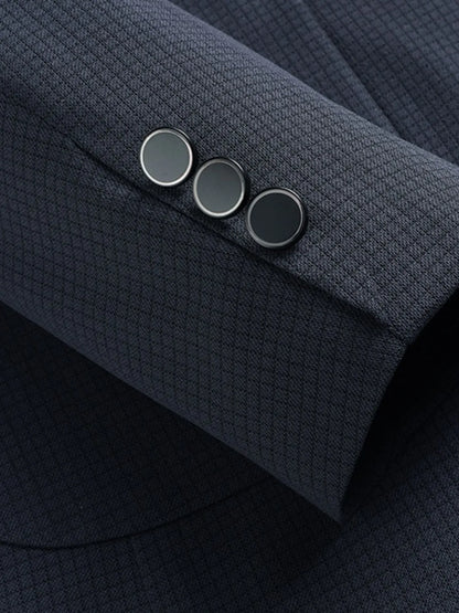 Men's Lapel Collar Long Sleeve Blazer