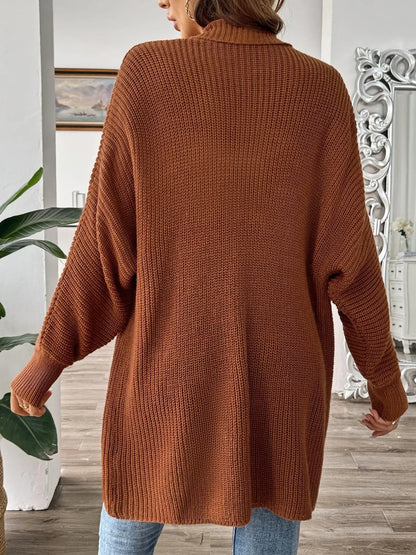 Oversized Knit Open Front Cardigan