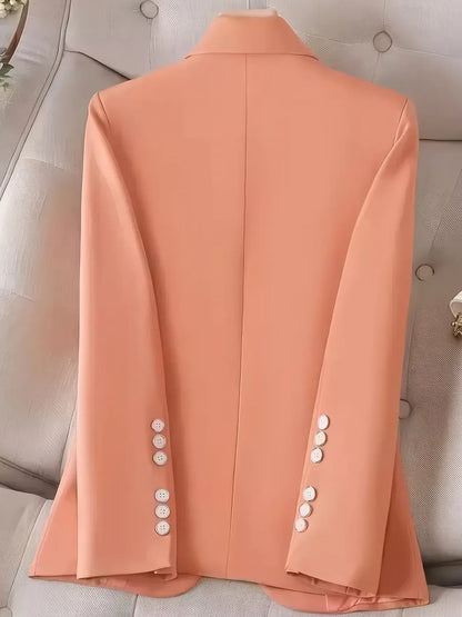 Long Sleeve Single-Button Blazer