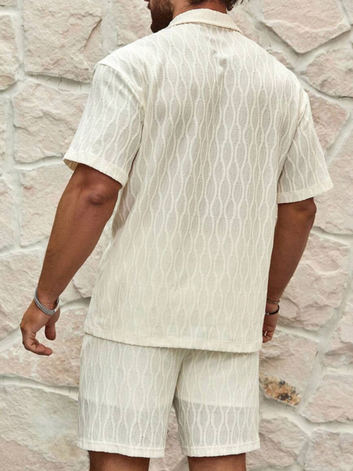 Men's Plus Size Shorts Set