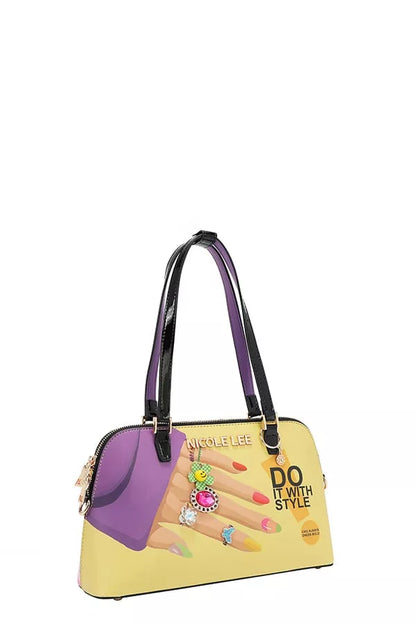 Nail Polish Dome Shoulder Bag