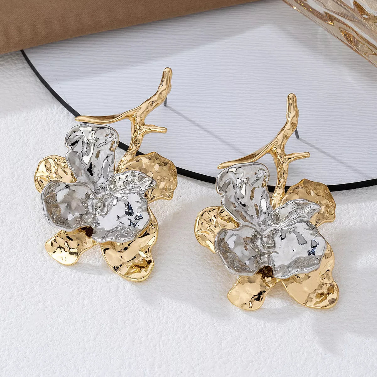 Stainless Steel Statement Drop Earrings