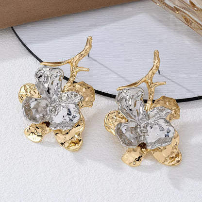 Stainless Steel Statement Drop Earrings