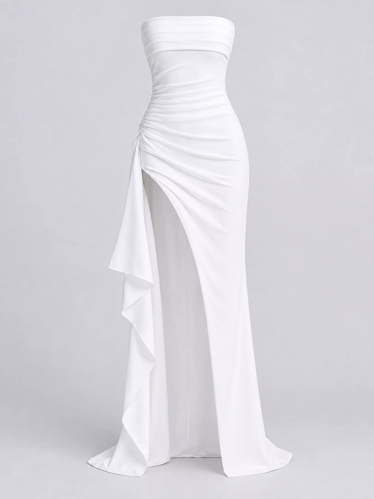 Strapless high-slit bodycon dress, view 10