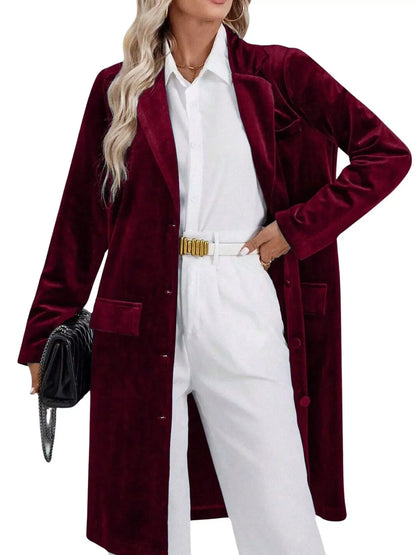 Long Sleeve Longline Coat