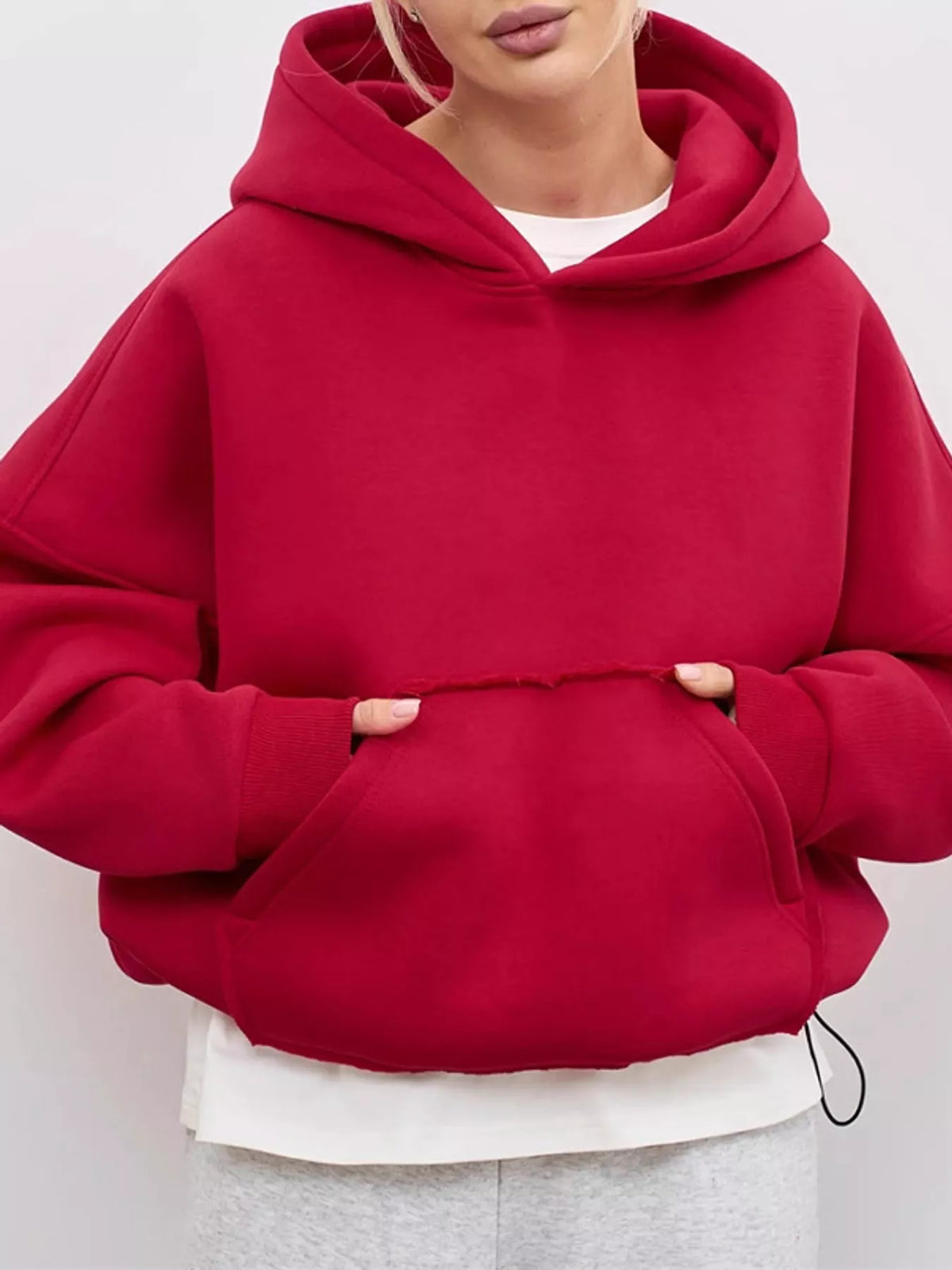 Oversized kangaroo pocket hoodie, view 27