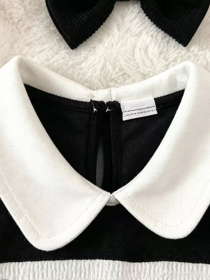 Children's Halloween 'BOO' Ghost Dress and Bow Headband Set