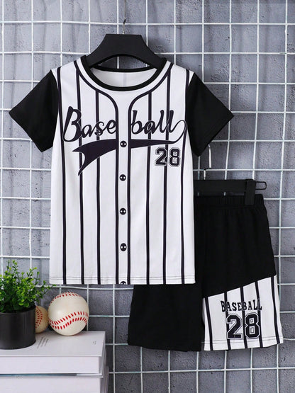 Children's Contrast T Shorts Set