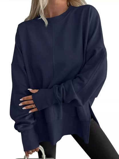 Oversized crew neck sweatshirt, view 57