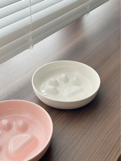 Elevated Slow Feeder Pet Bowls