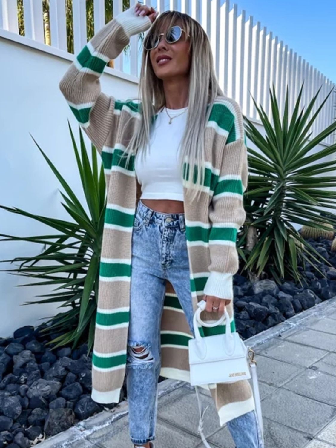 Open Front Longline Cardigan