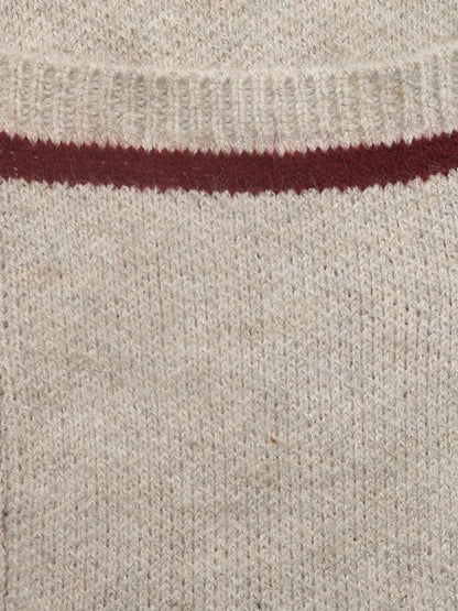 Zip Up Contrast Trim Cardigan