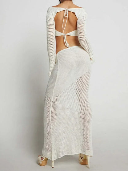 Top and skirt cover-up set, view 2