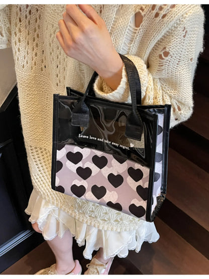 Heart Print Fashion Handbag