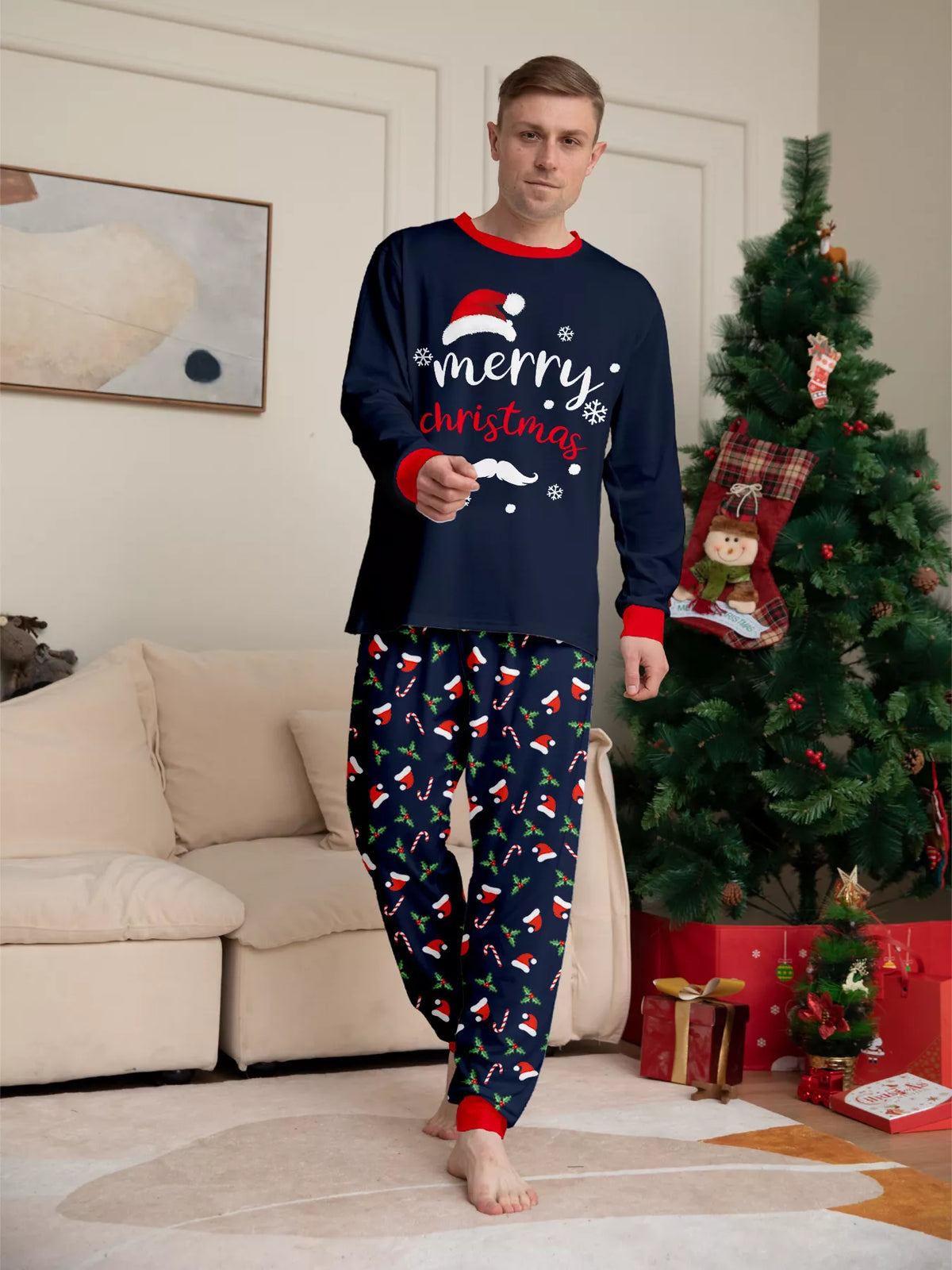 Full Size Family Matching Christmas Pajama Set Plus Size