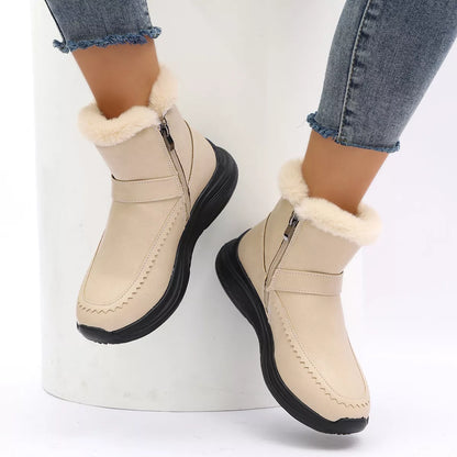 Faux Fur Lined Winter Ankle Boots