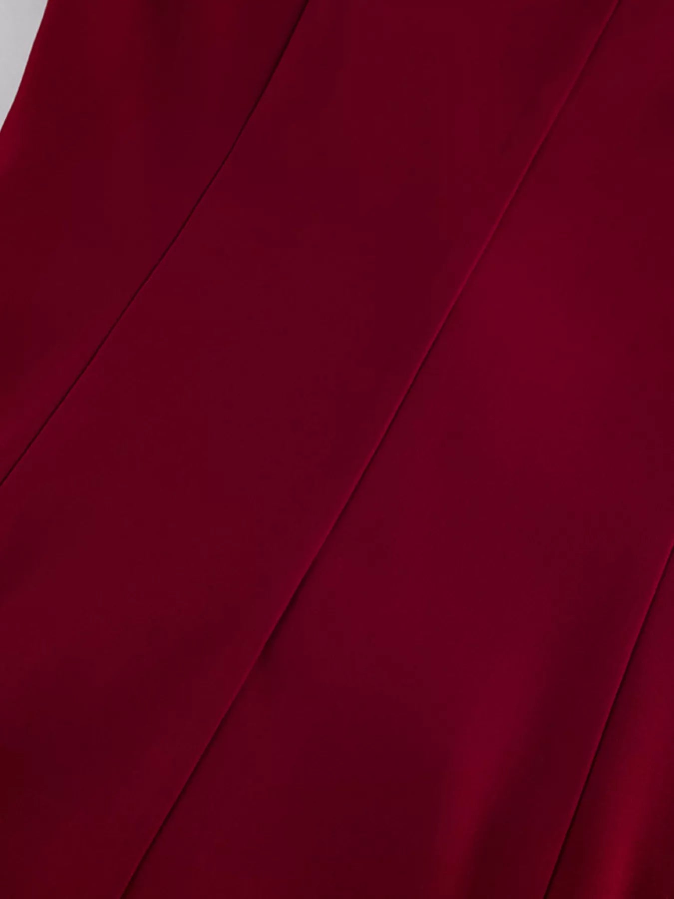 Lapel Collar Blazer and Wide-Leg Pants Set