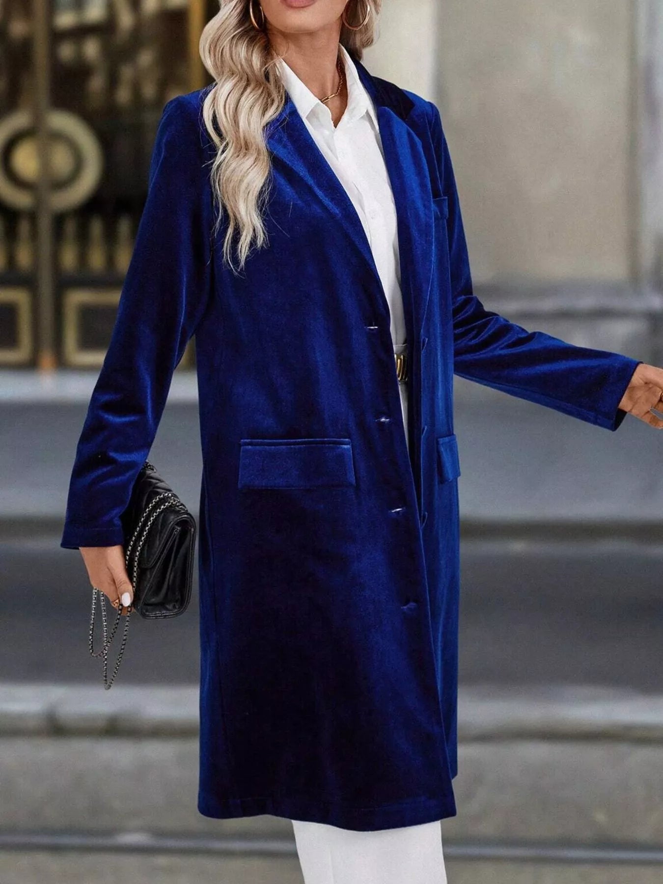 Long Sleeve Longline Coat