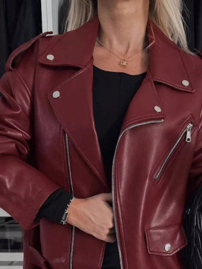 Full Size Zip Up Long Sleeve Jacket