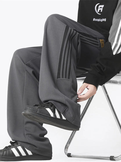 Men's Plus Size Wide Leg Drawstring Pants