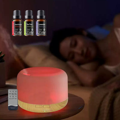 500ml Ultrasonic Essential Oil Diffuser & Humidifier with Remote