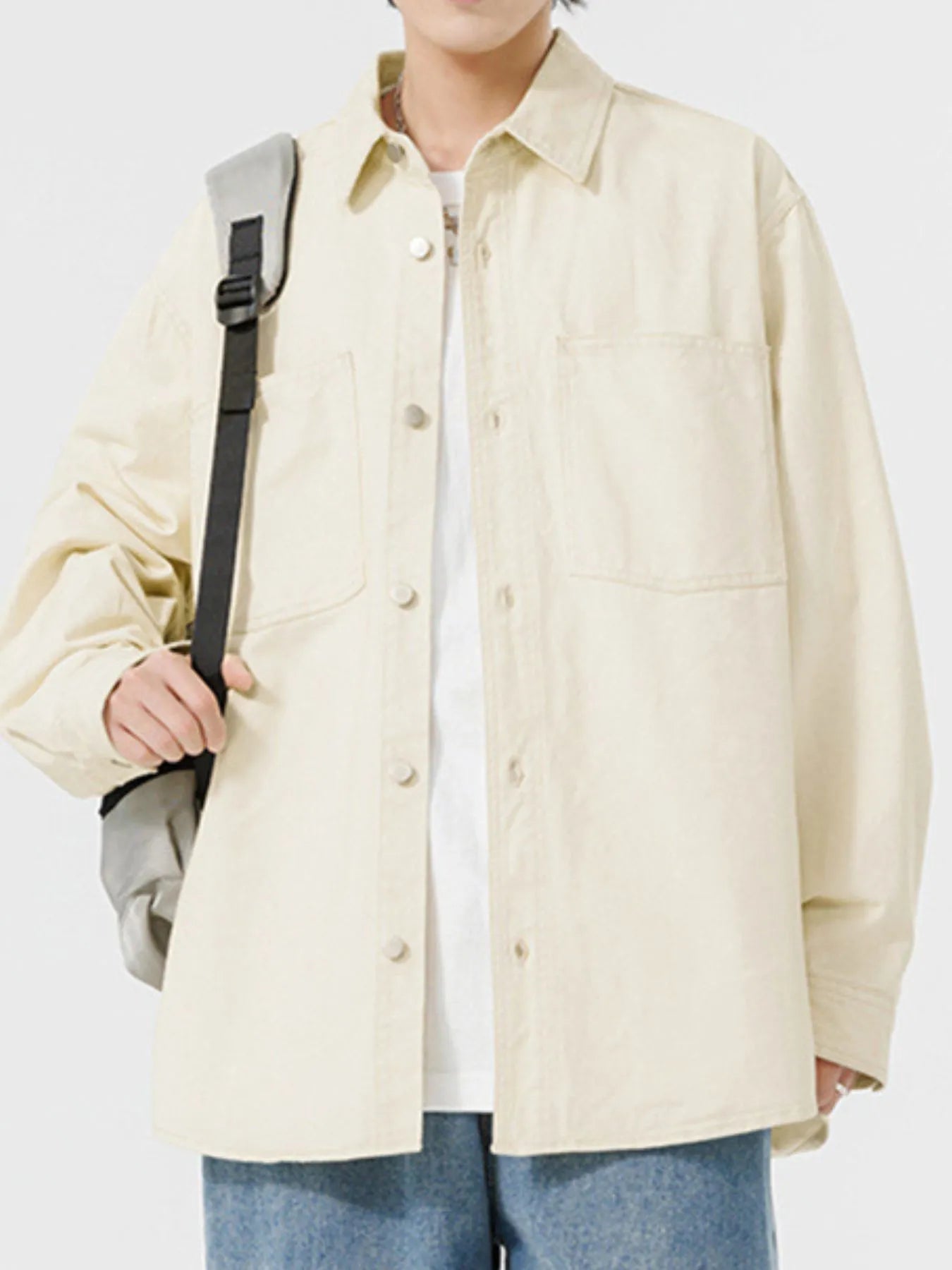 Button Up Men's Long Sleeve Shirt