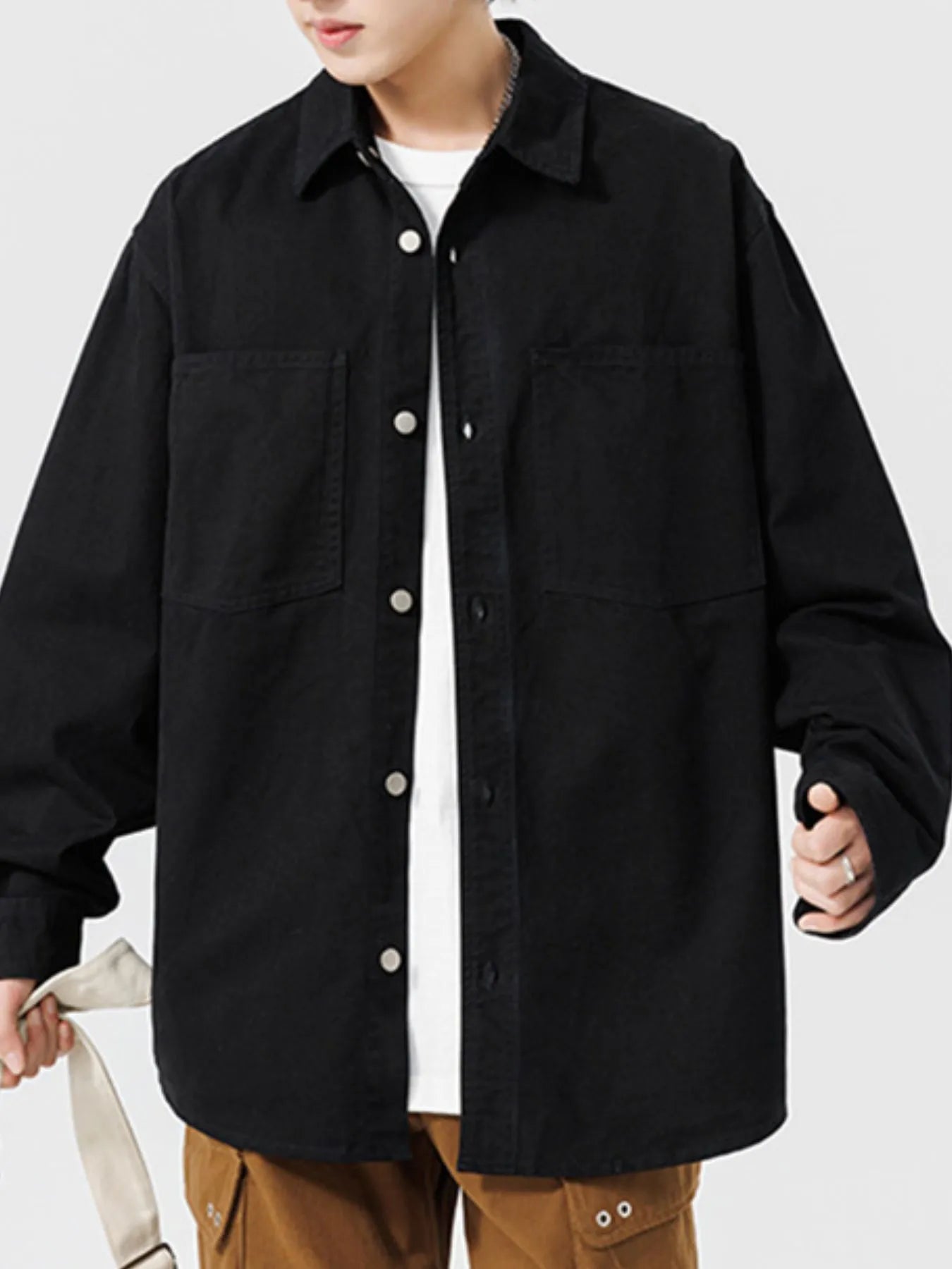 Button Up Men's Long Sleeve Shirt