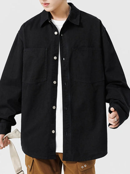 Button Up Men's Long Sleeve Shirt