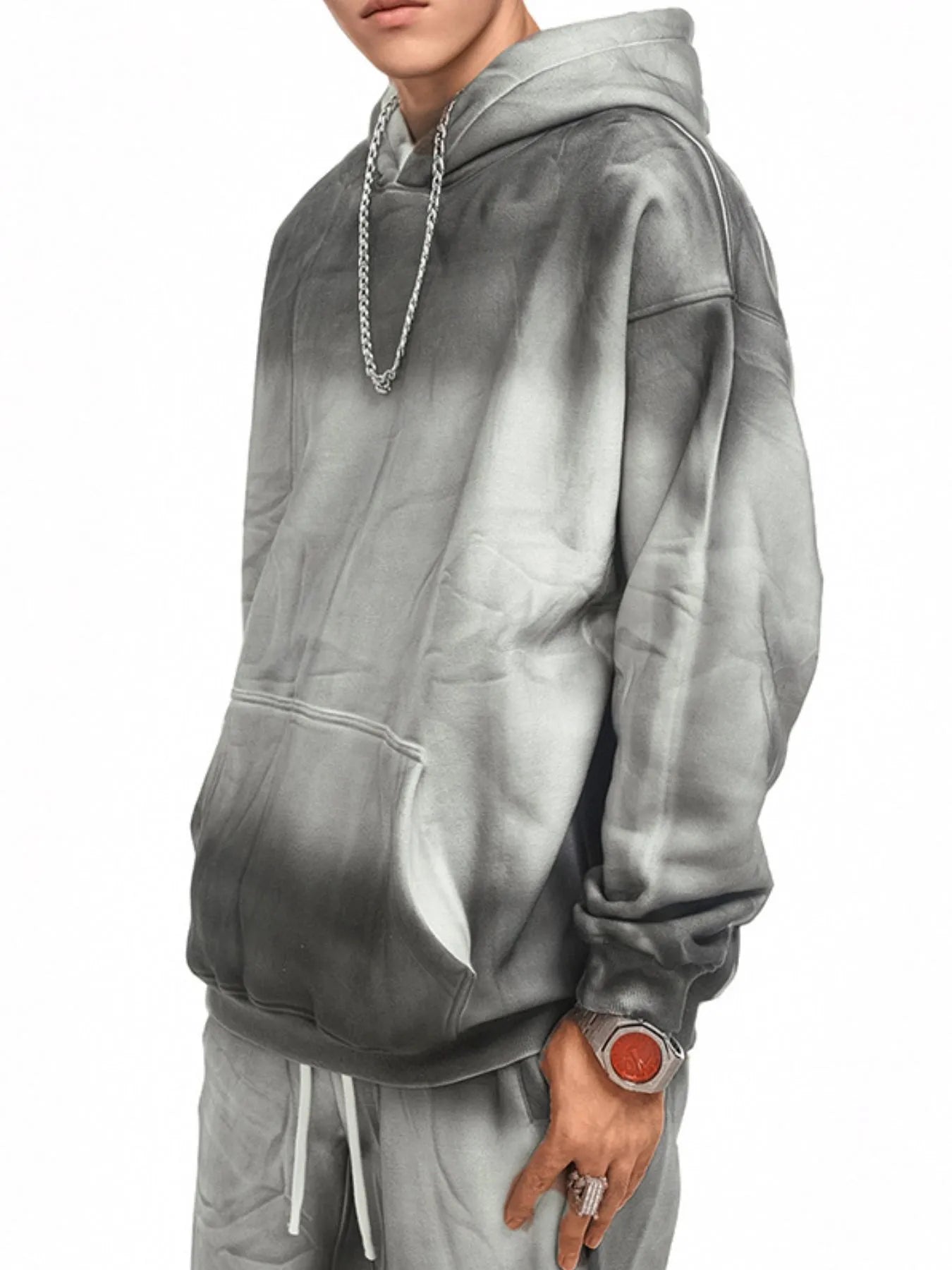 Men's Kangaroo Pocket Long Sleeve Hoodie