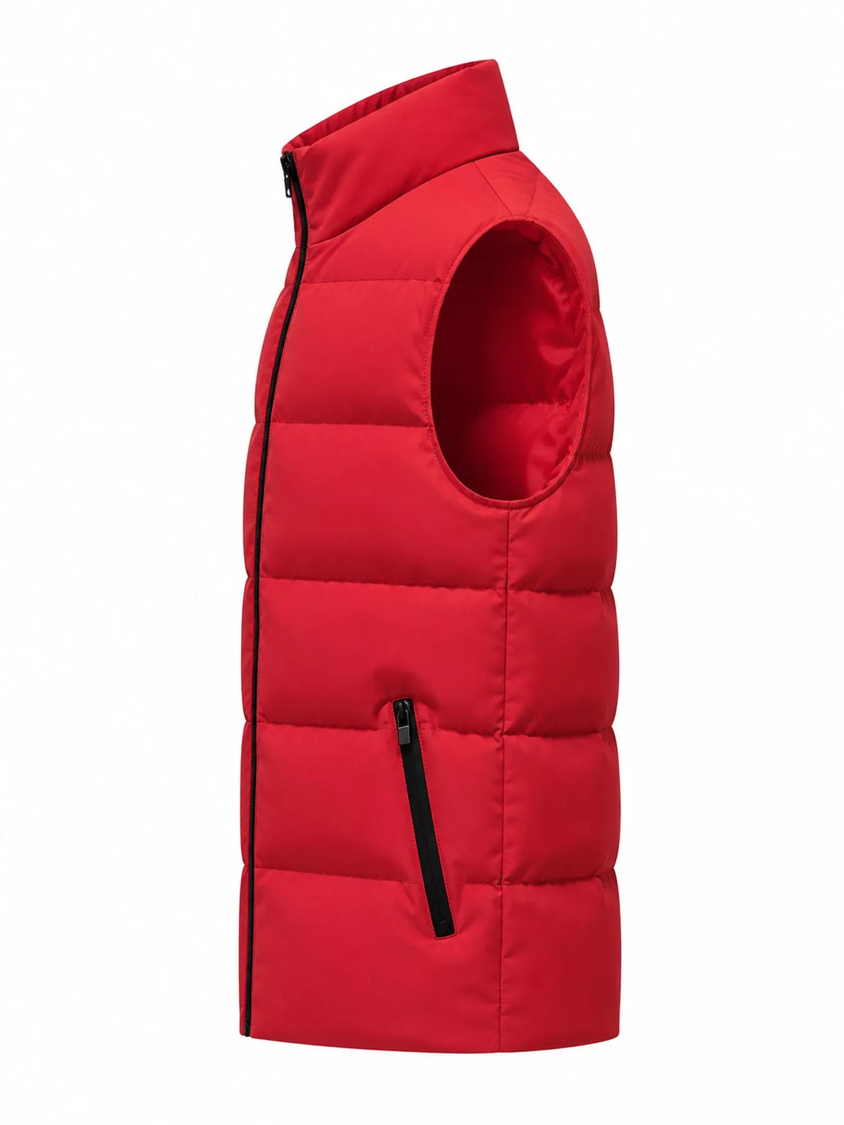 Men's zip-up puffer vest, view 14