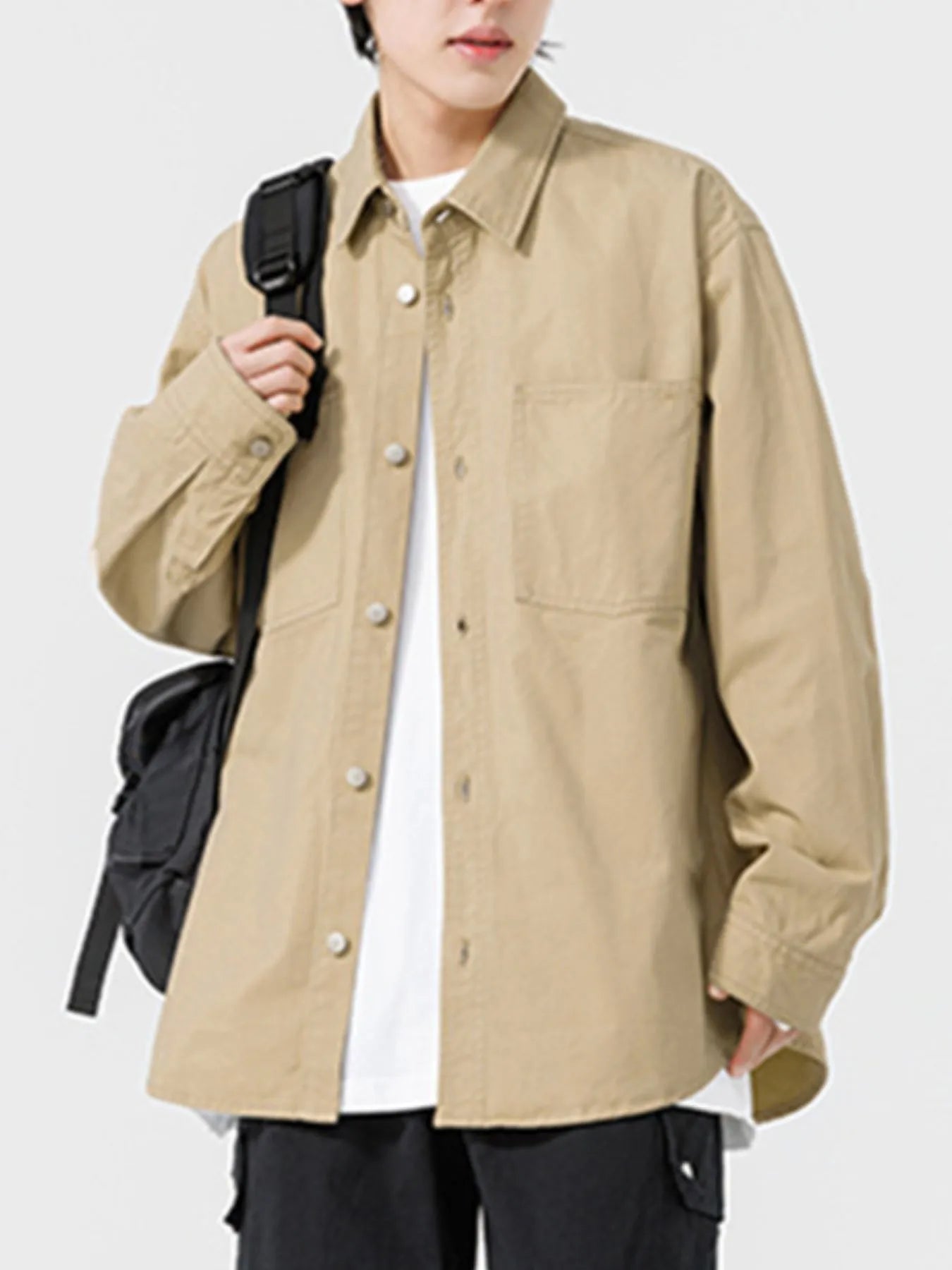 Button Up Men's Long Sleeve Shirt