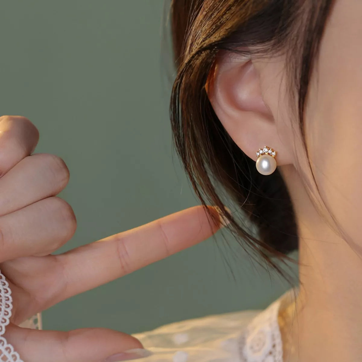 Freshwater Pearl Stud Earrings