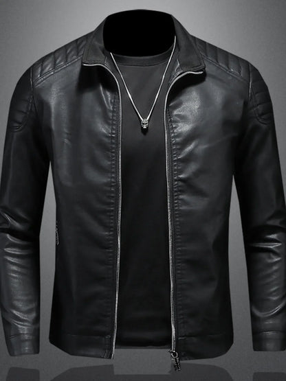Men's Plus Size Zip Up Long Sleeve Jacket