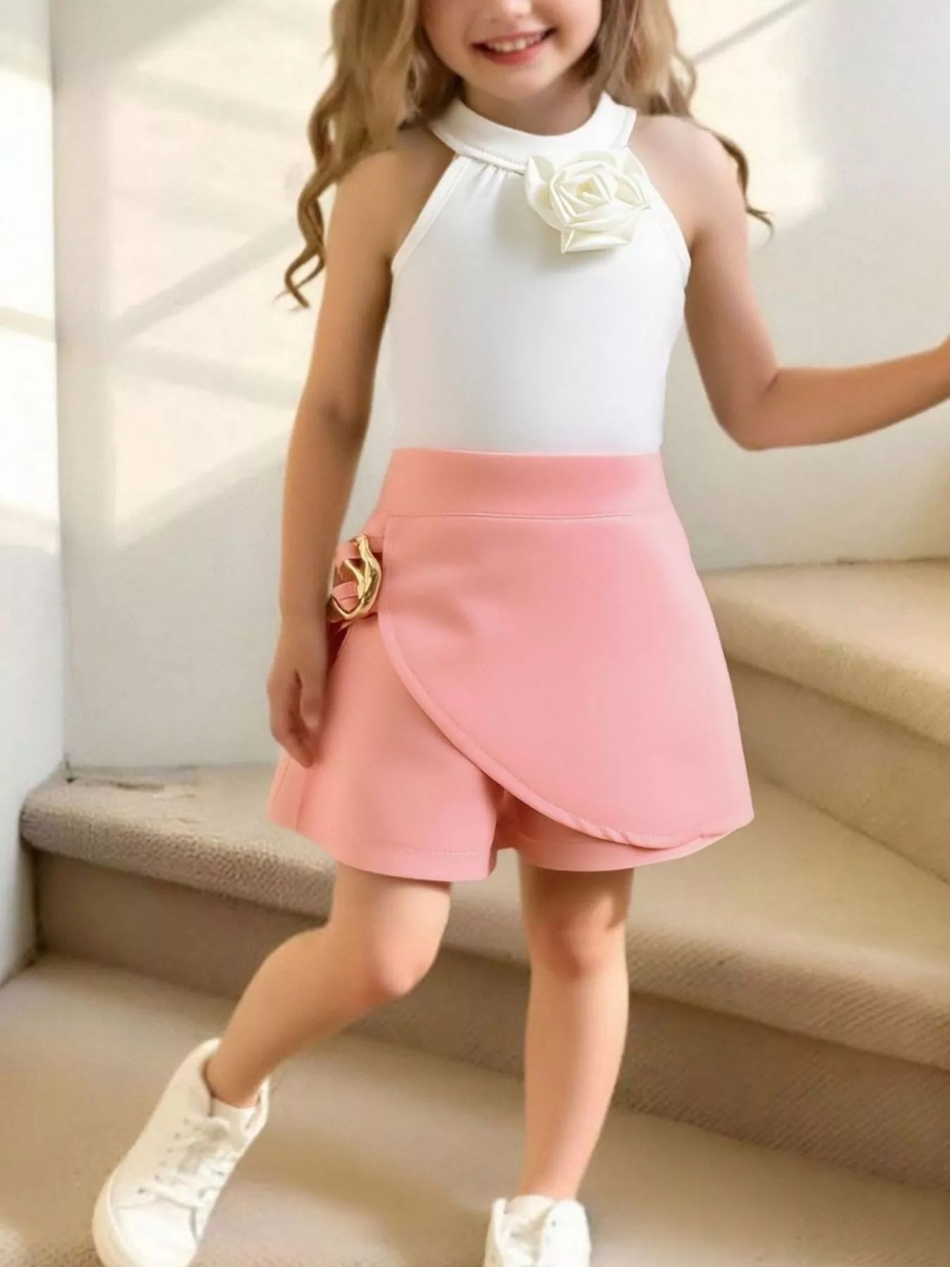 Children's Sleeveless Top & Skirt Set